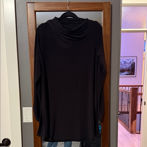 Sympli Tops - Elegant Brown Women's Tunic Top